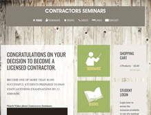 Tablet Screenshot of contractorsseminars.com